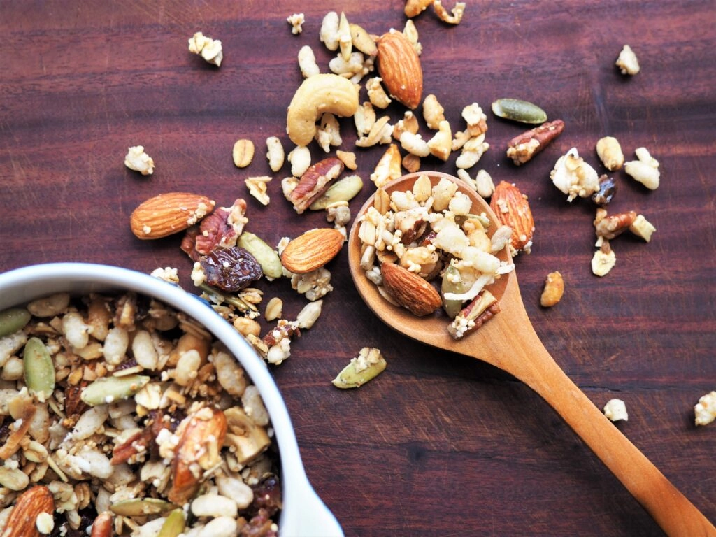 輕飲食,堅果,美麗